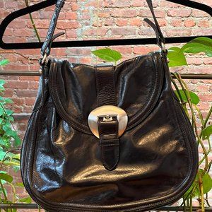 Francesco Biasa Black Leather Handbag